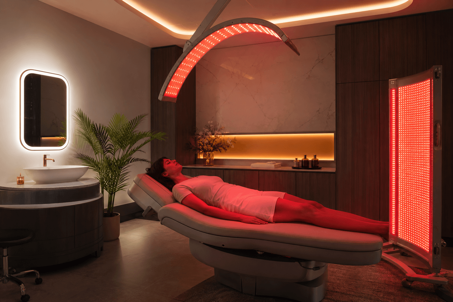 Premium red light therapy suite